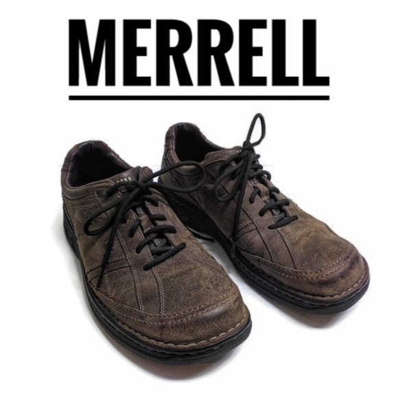 leather merrell shoes